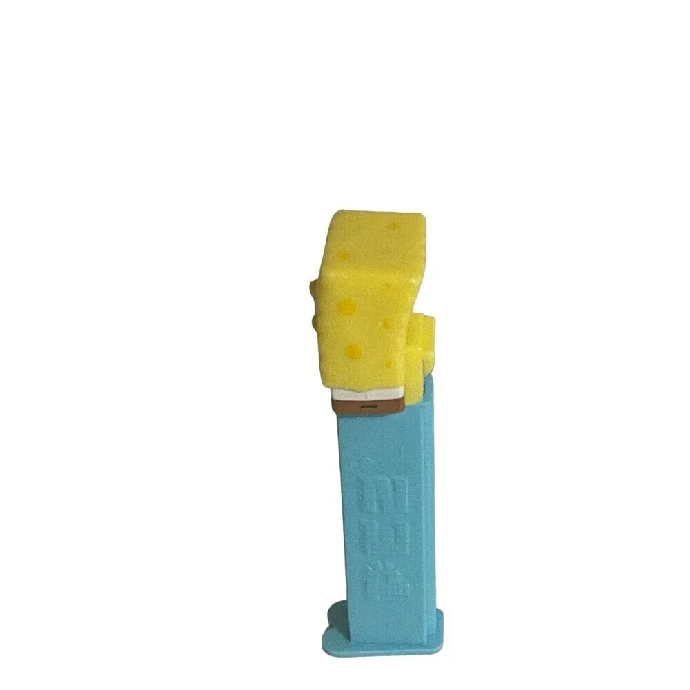 Pez Dispenser 2004 Viacom Sponge Bob Square Pants Blue Body Footed 4 7/8 Hungary